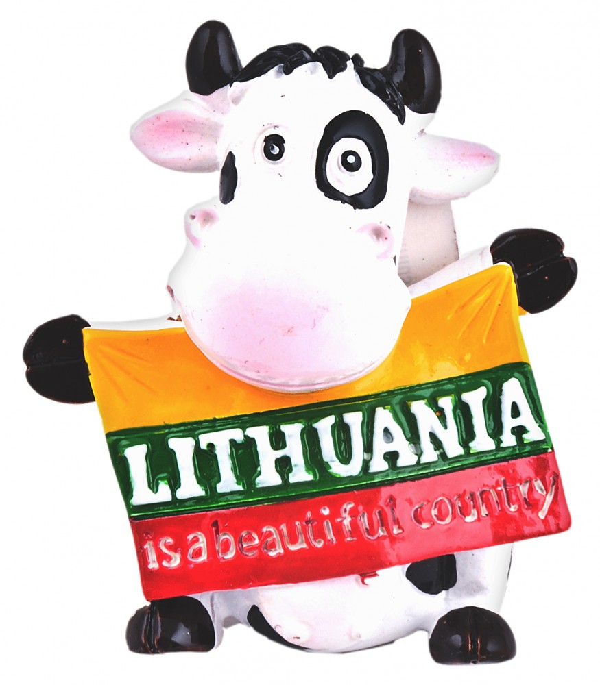 Magnetas "Lietuvos karvutė" balta